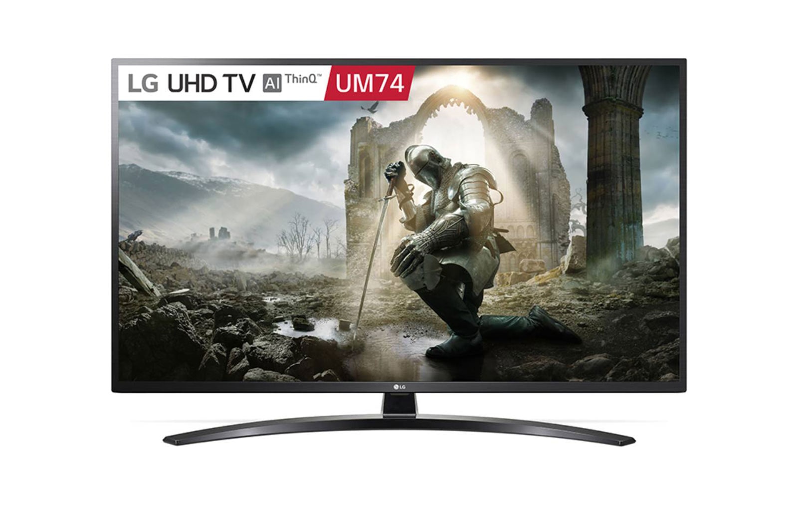 Front view of LG UHD 4K TV w Smart TV, Magic Remote &amp; Google Assistant™ 65UM7400PTA