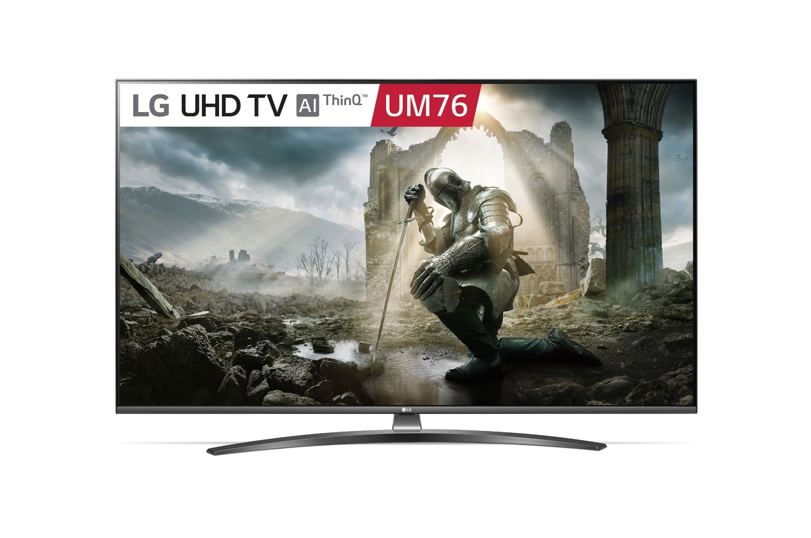 Front view of LG UHD 4K TV w Smart TV, Magic Remote &amp; Google Assistant™ 65UM7600PTA