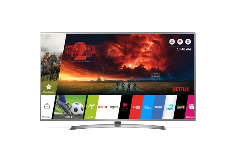 Front view of LG Smart 4K UHD TV 70 inch 70UJ657T