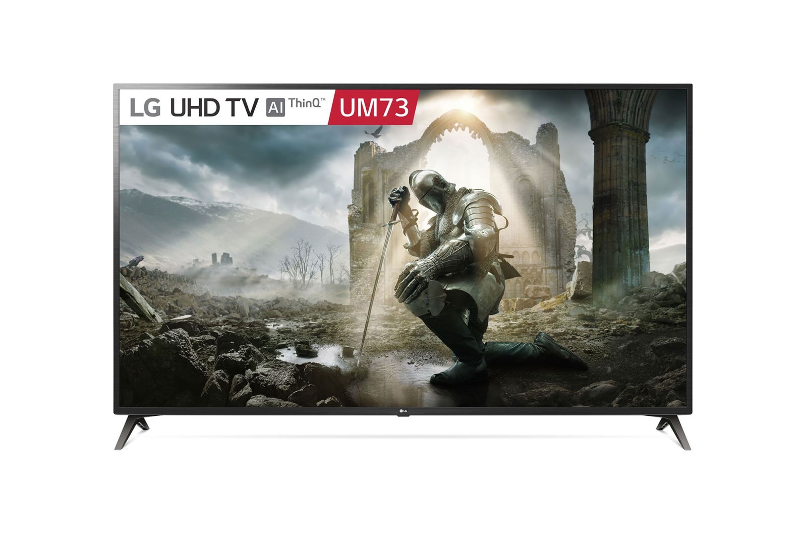 Front view of LG UHD 4K TV w Smart TV, Magic Remote &amp; Google Assistant™ 70UM7300PTA