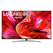 A front view of the LG QNED TV