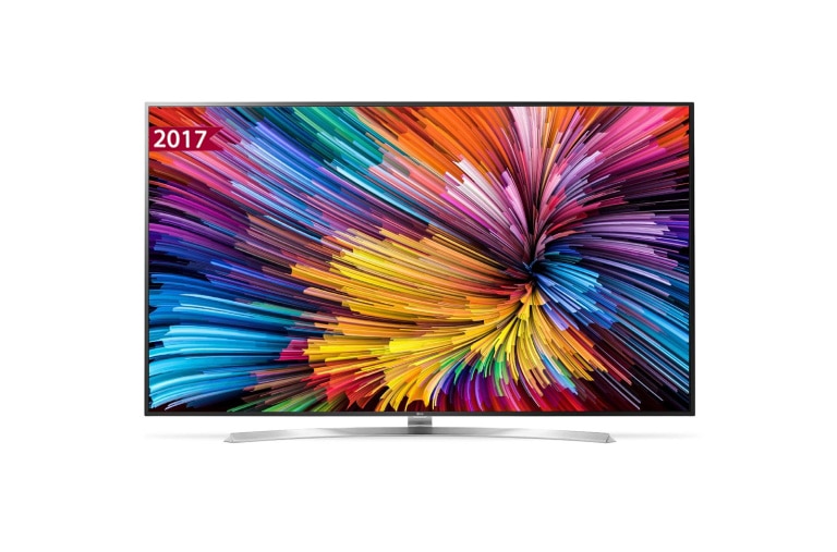 Front view of LG Super UHD 4K TV 75 inch 75SJ955T