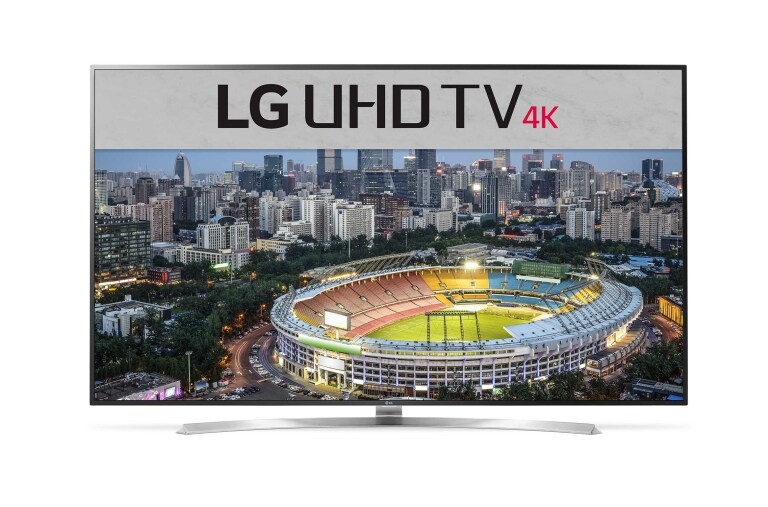 Front view of 75 inch LG 4K UHD Smart TV 75UH656T