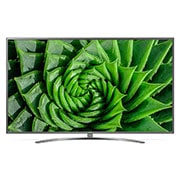 Front view of LG UHD 75 inch 4K TV w/ AI ThinQ® 75UN8100PTB