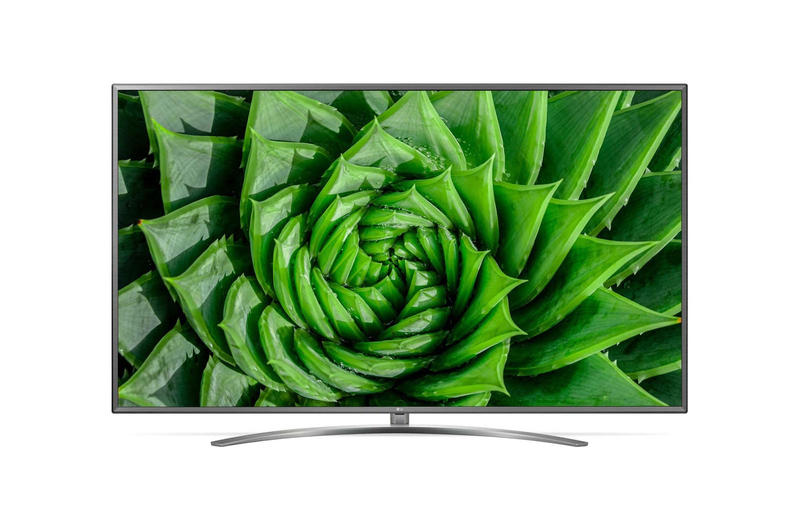 Front view of LG UHD 75 inch 4K TV w/ AI ThinQ® 75UN8100PTB