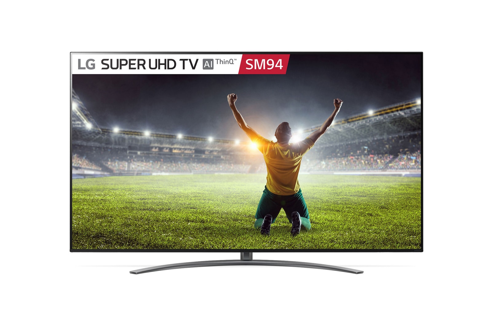 Front view of LG Super UHD 4K TV w Big Screen, NanoCell™ Technology, Alpha 7 Gen2 processor &amp; Google Assistant™ 86SM9400PTA