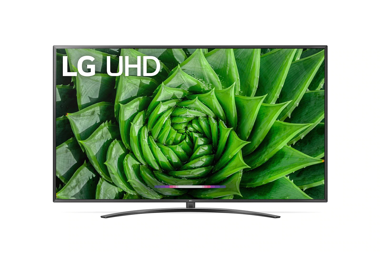 Front view of LG UHD 86 inch 4K TV w/ AI ThinQ® 86UN8100PTB