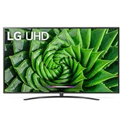 Front view of LG UHD 86 inch 4K TV w/ AI ThinQ® 86UN8100PTB