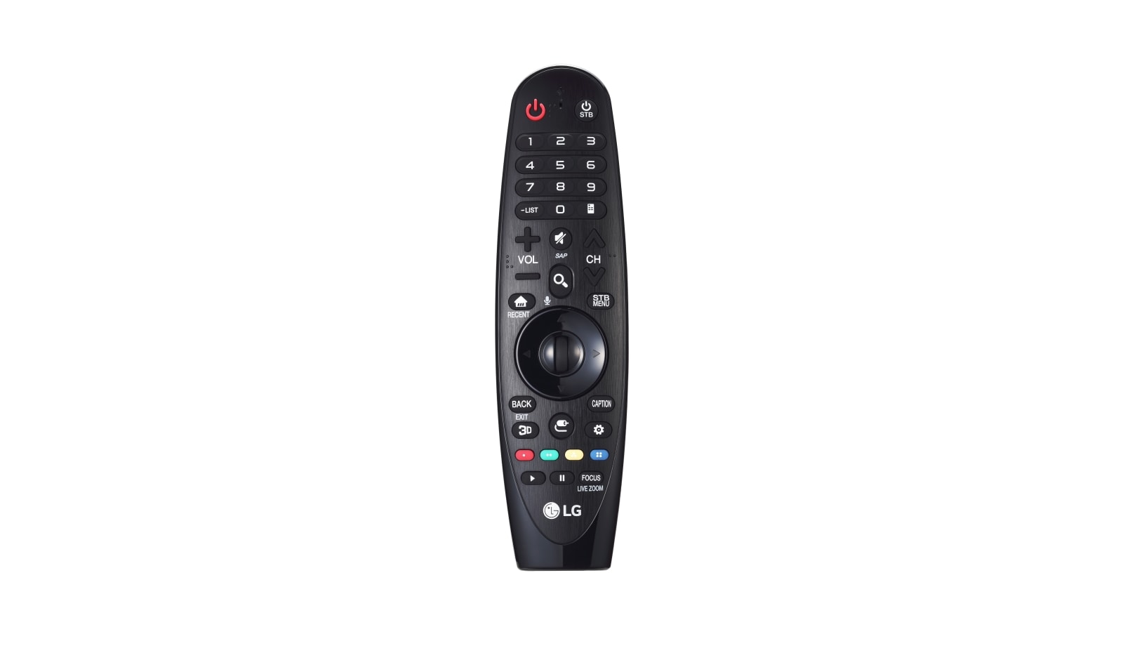 Front view of Magic Remote for Smart TVs AN-MR650