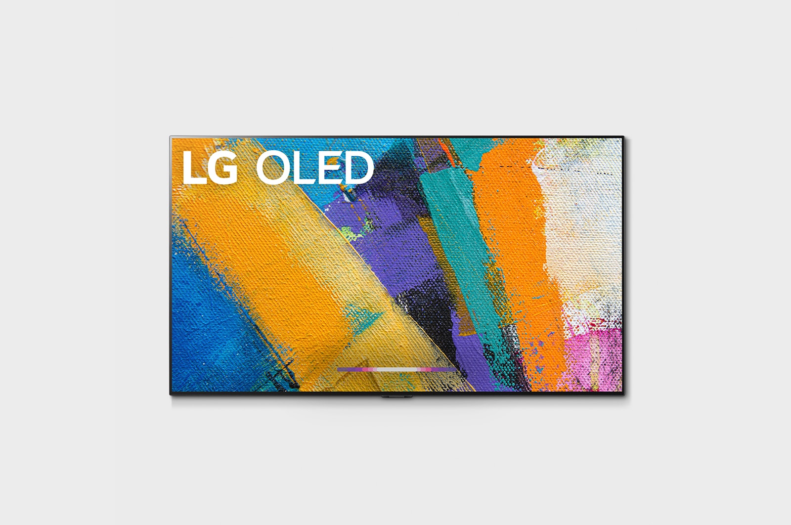 Front view of LG GX 55 inch with Gallery Design 4K Smart Self-Lit OLED TV w/ AI ThinQ® OLED55GXPTA