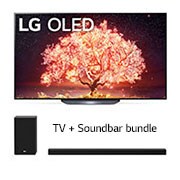 OLED65B1SP9 front view with infill + soundbar