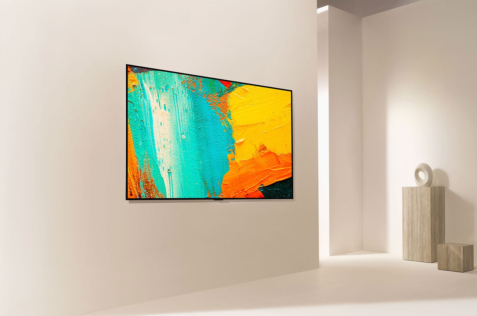 LG GX 65 inch with Gallery Design 4K Smart Self-Lit OLED TV w/ AI ThinQ®, OLED65GXPTA