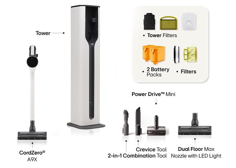 Image displaying Combi Tower accessories.