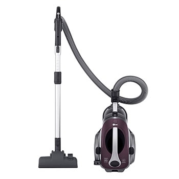 Front View of LG Kompressorâą Canister Vacuum Vintage Wine KV-ULTRA