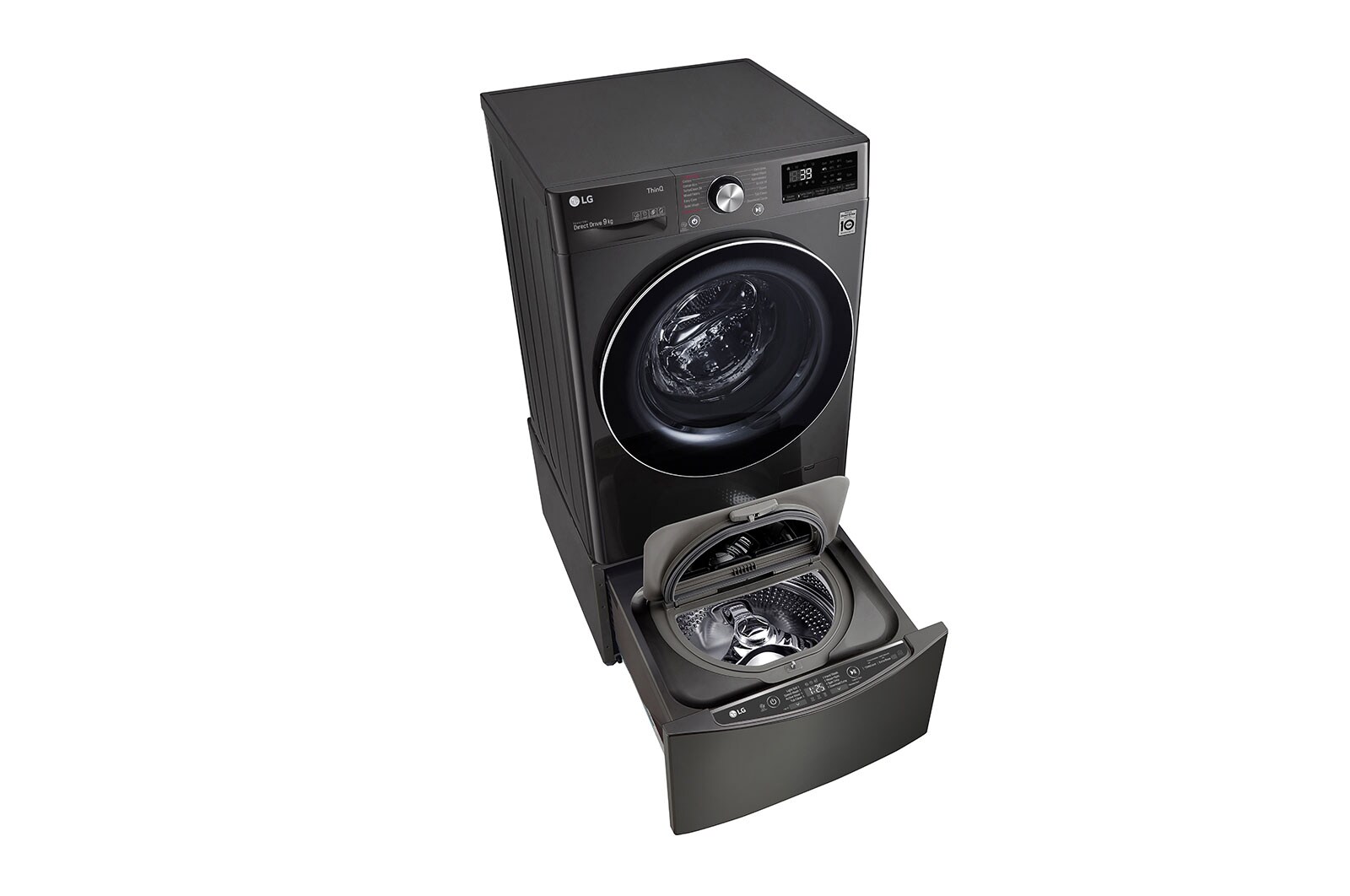 LG 11kg Total Washing Load TWINWash® System including LG MiniWasher, WV9-1409B-WTP20BK