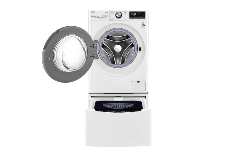 LG 14kg Total Washing Load TWINWash® System including LG MiniWasher, WV9-1412W-WTP20WY