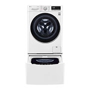Front view of 10kg Total Washing Load TWINWash® System including LG MiniWasher WV5-1408W-WTP20WY