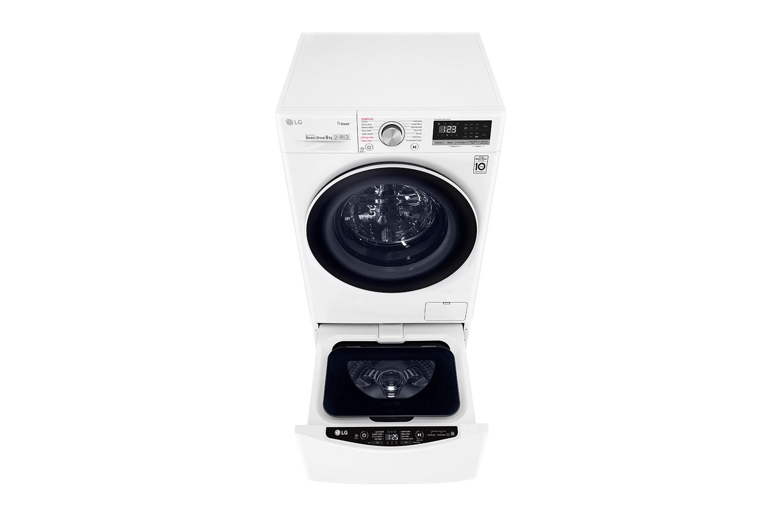 LG 10kg Total Washing Load TWINWash® System including LG MiniWasher, WV5-1408W-WTP20WY