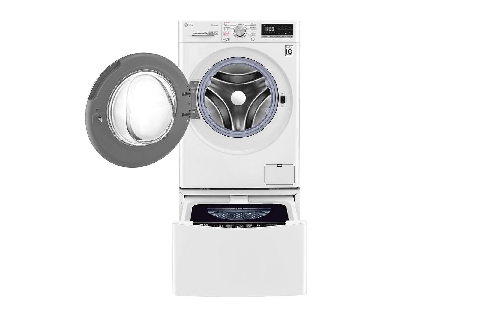 LG 10kg Total Washing Load TWINWash® System including LG MiniWasher, WV5-1408W-WTP20WY