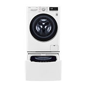 Front view of 11kg Total Washing Load TWINWash® System including LG MiniWasher WV5-1409W-WTP20WY