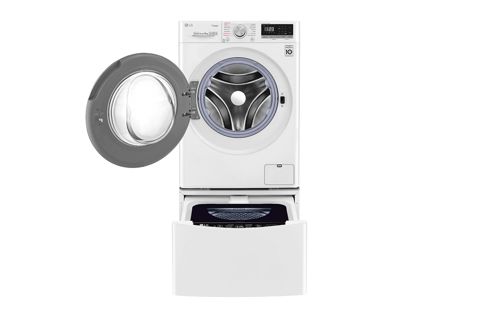 LG 11kg Total Washing Load TWINWash® System including LG MiniWasher, WV5-1409W-WTP20WY