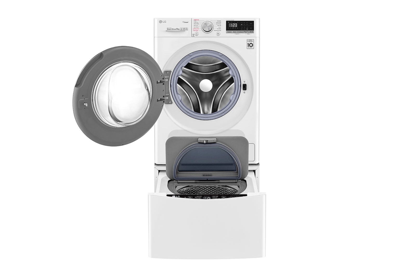 LG 11kg Total Washing Load TWINWash® System including LG MiniWasher, WV5-1409W-WTP20WY