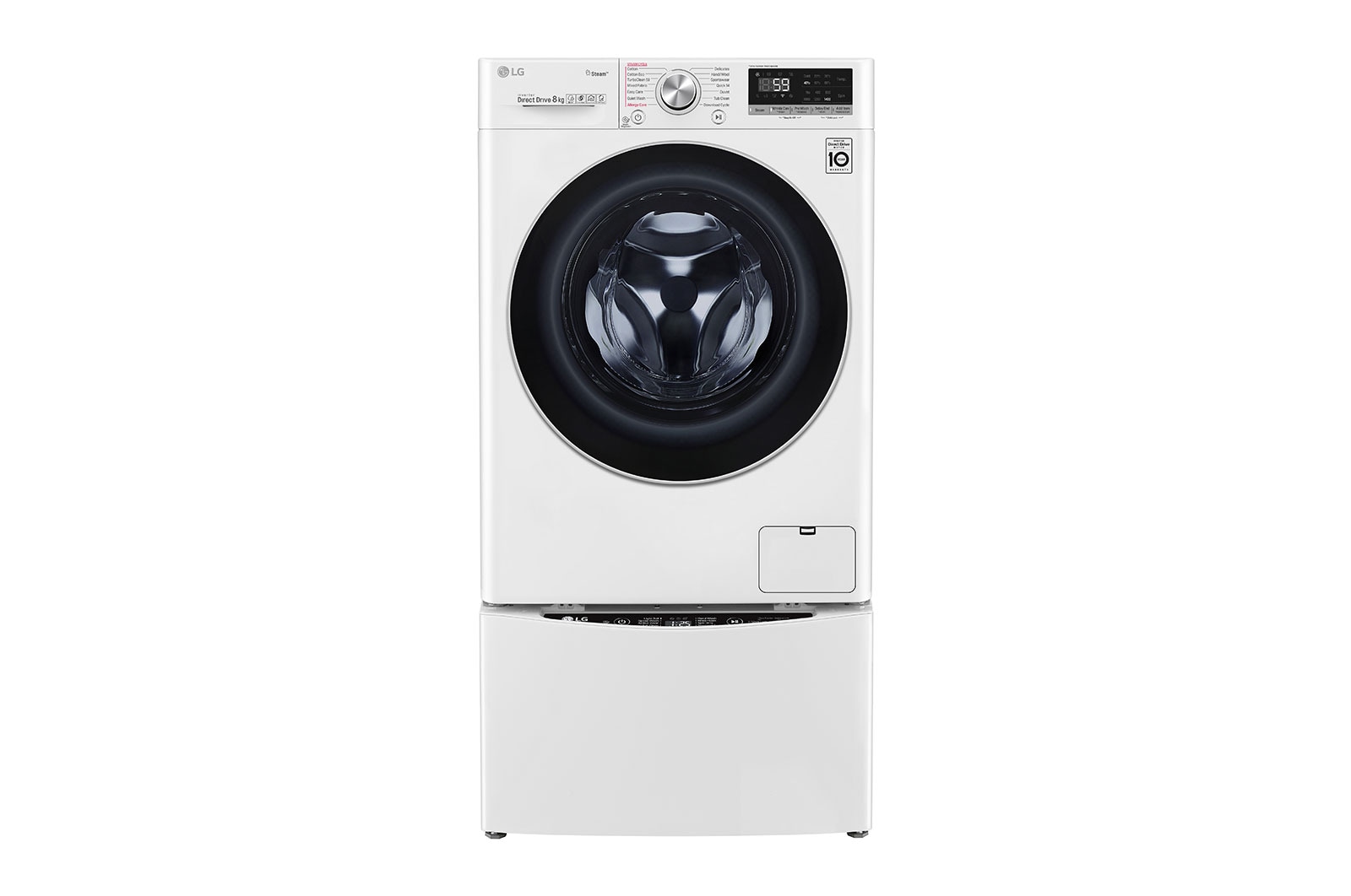 LG 10kg Total Washing Load TWINWash® System including LG MiniWasher, WV7-1408W-WTP20WY