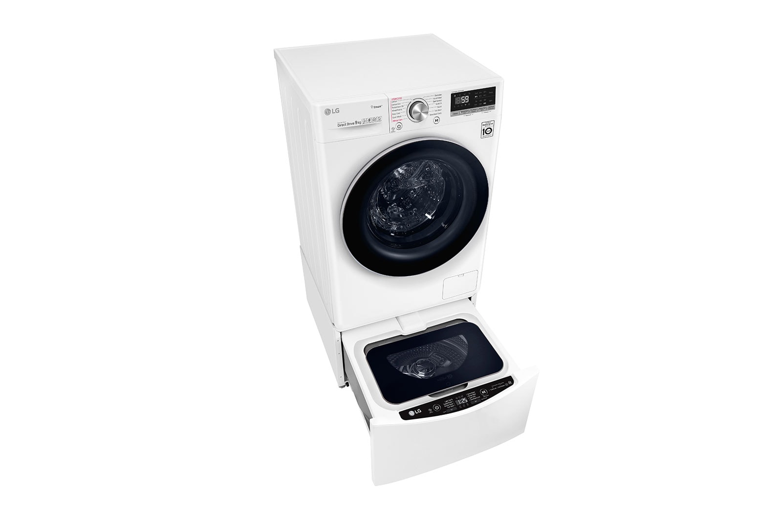 LG 11kg Total Washing Load TWINWash® System including LG MiniWasher, WV7-1409W-WTP20WY