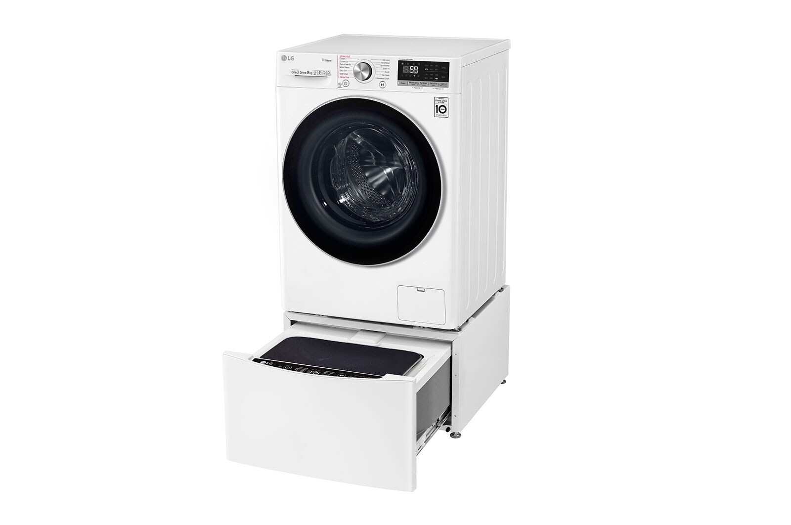 LG 11kg Total Washing Load TWINWash® System including LG MiniWasher, WV7-1409W-WTP20WY