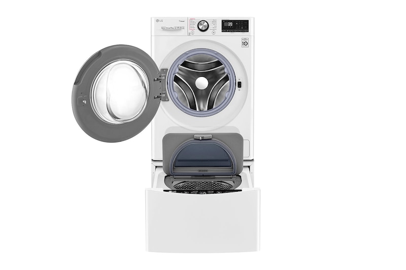 LG 10kg Total Washing Load TWINWash® System including LG MiniWasher, WV9-1408W-WTP20WY