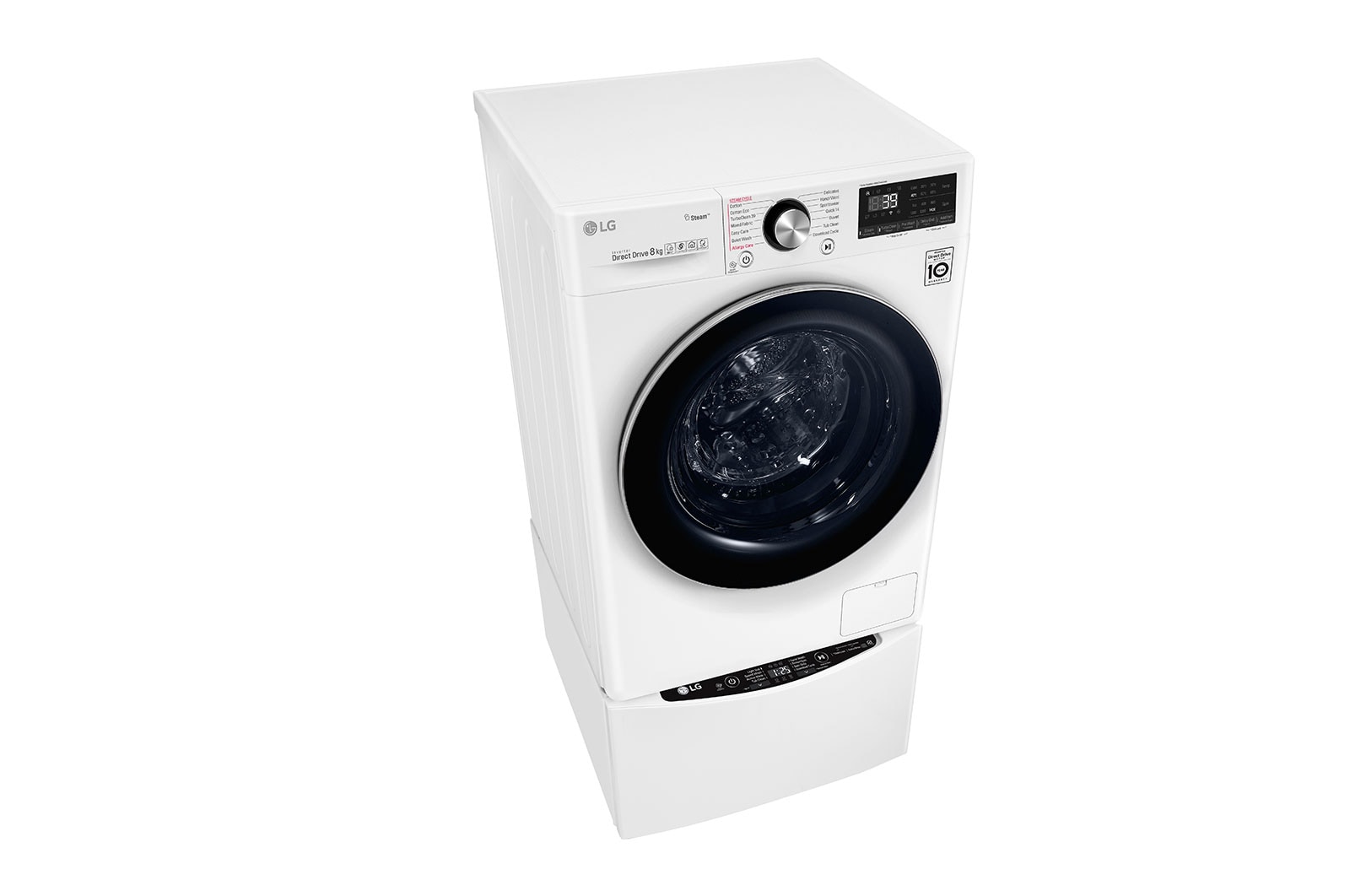 LG 10kg Total Washing Load TWINWash® System including LG MiniWasher, WV9-1408W-WTP20WY