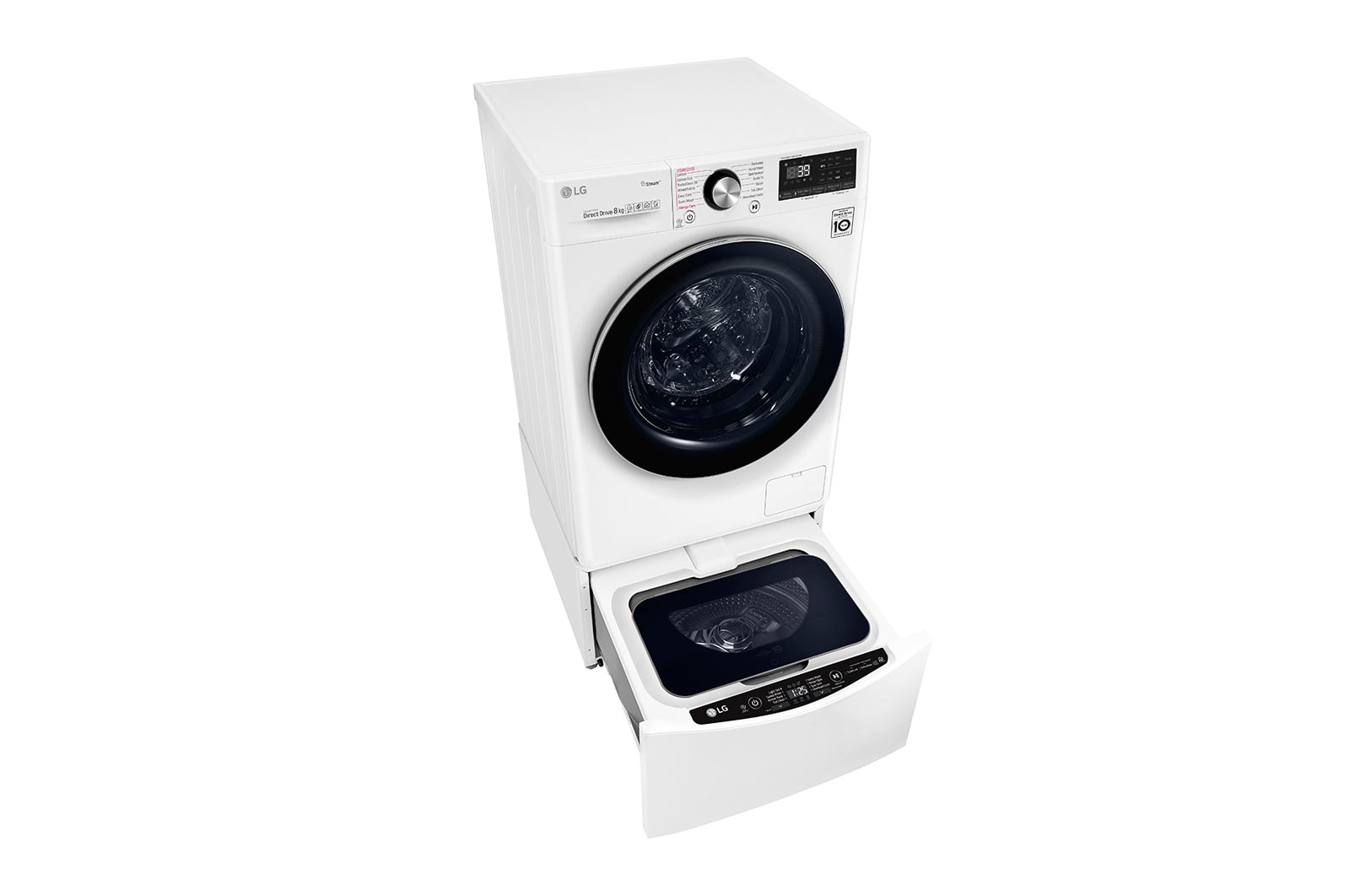 LG 10kg Total Washing Load TWINWash® System including LG MiniWasher, WV9-1408W-WTP20WY