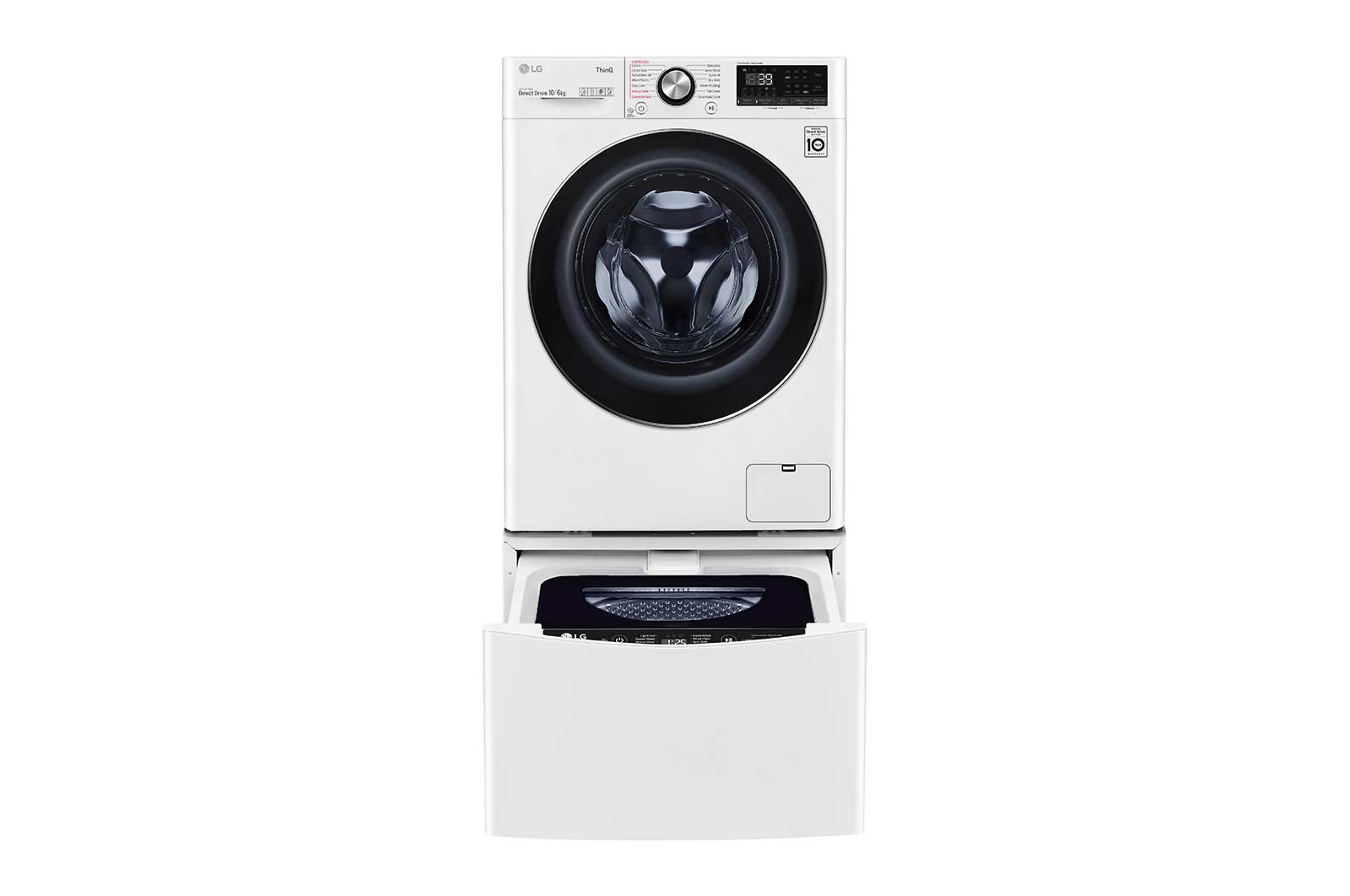 LG 12kg Total Washing Load TWINWash® System including LG MiniWasher, WVC9-1410W-WTP20WY