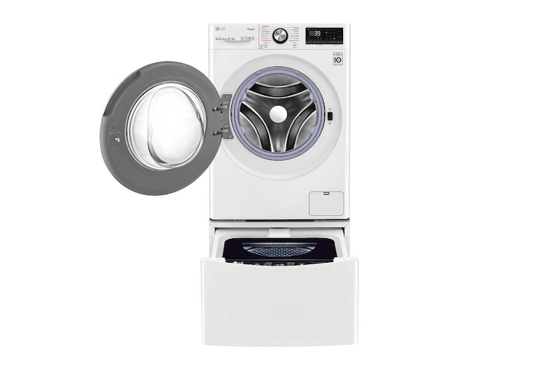 LG 12kg Total Washing Load TWINWash® System including LG MiniWasher, WVC9-1410W-WTP20WY