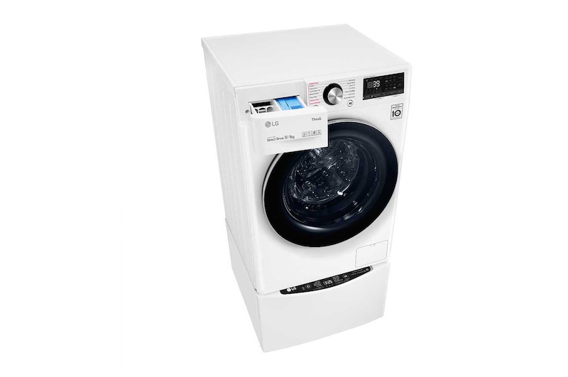 LG 12kg Total Washing Load TWINWash® System including LG MiniWasher, WVC9-1410W-WTP20WY