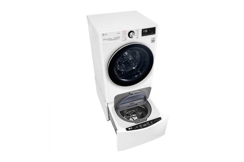 LG 12kg Total Washing Load TWINWash® System including LG MiniWasher, WVC9-1410W-WTP20WY