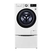 Front view of 12kg Total Washing Load TWINWash® System including LG MiniWasher WVC9-1410W-WTP20WY
