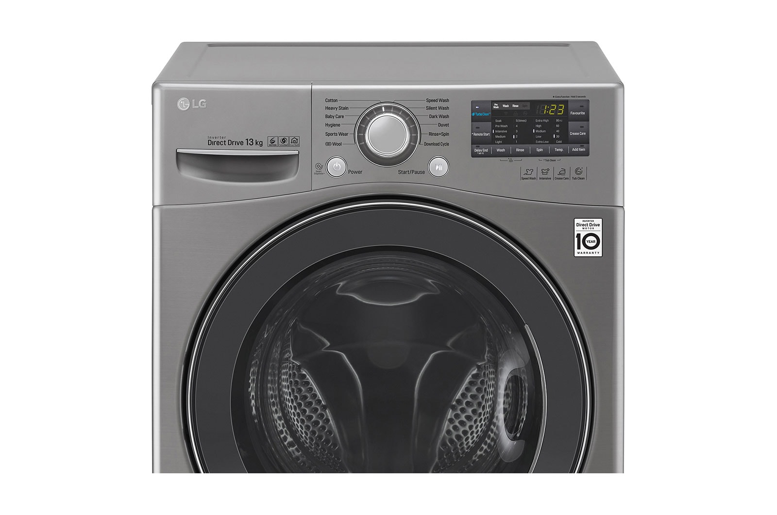 LG 13kg Front Load Washing Machine with Turbo Clean®, WD1013NDE