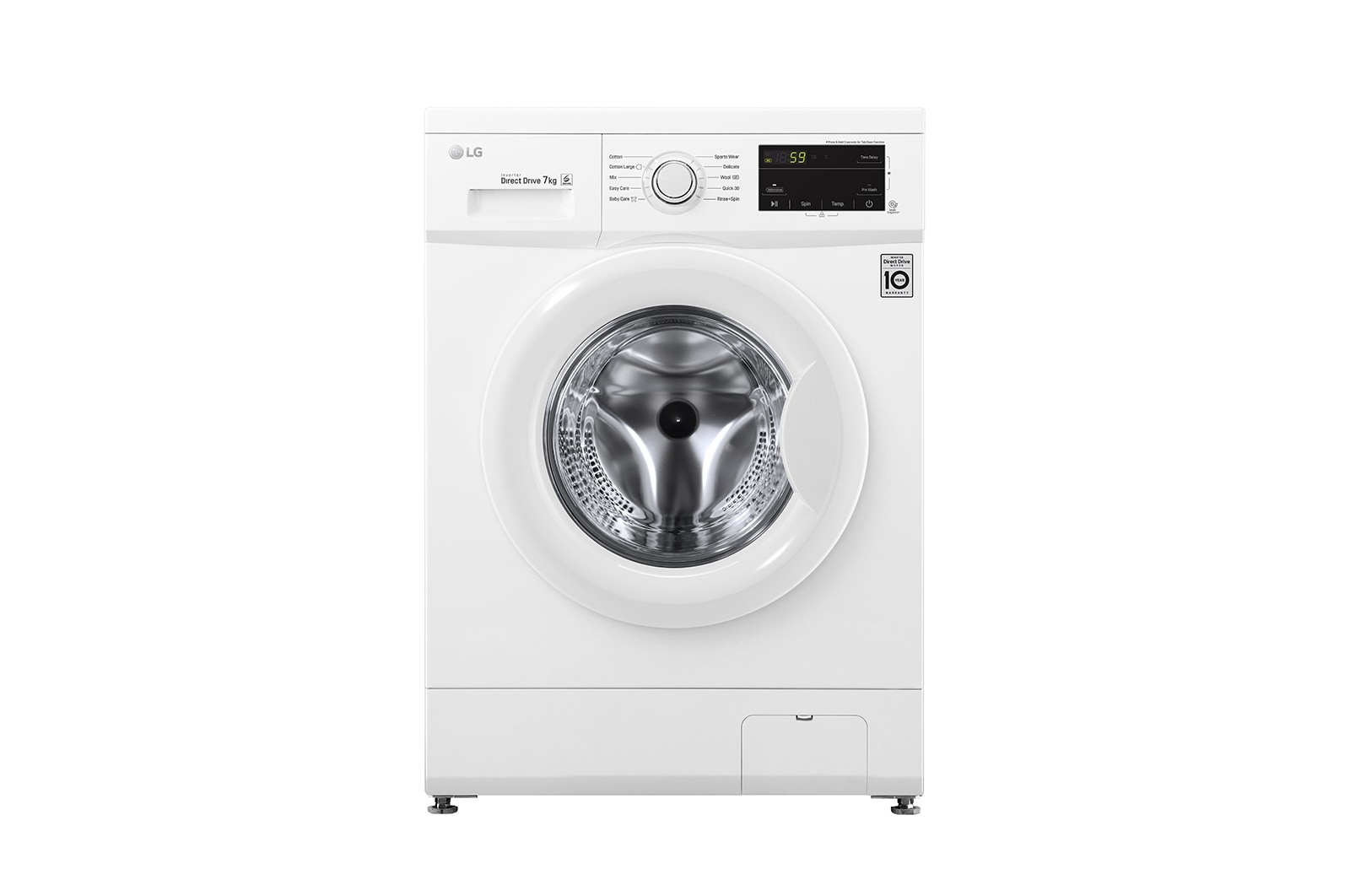 Front view of 7kg Front Loader Washing Machine WD1207ND