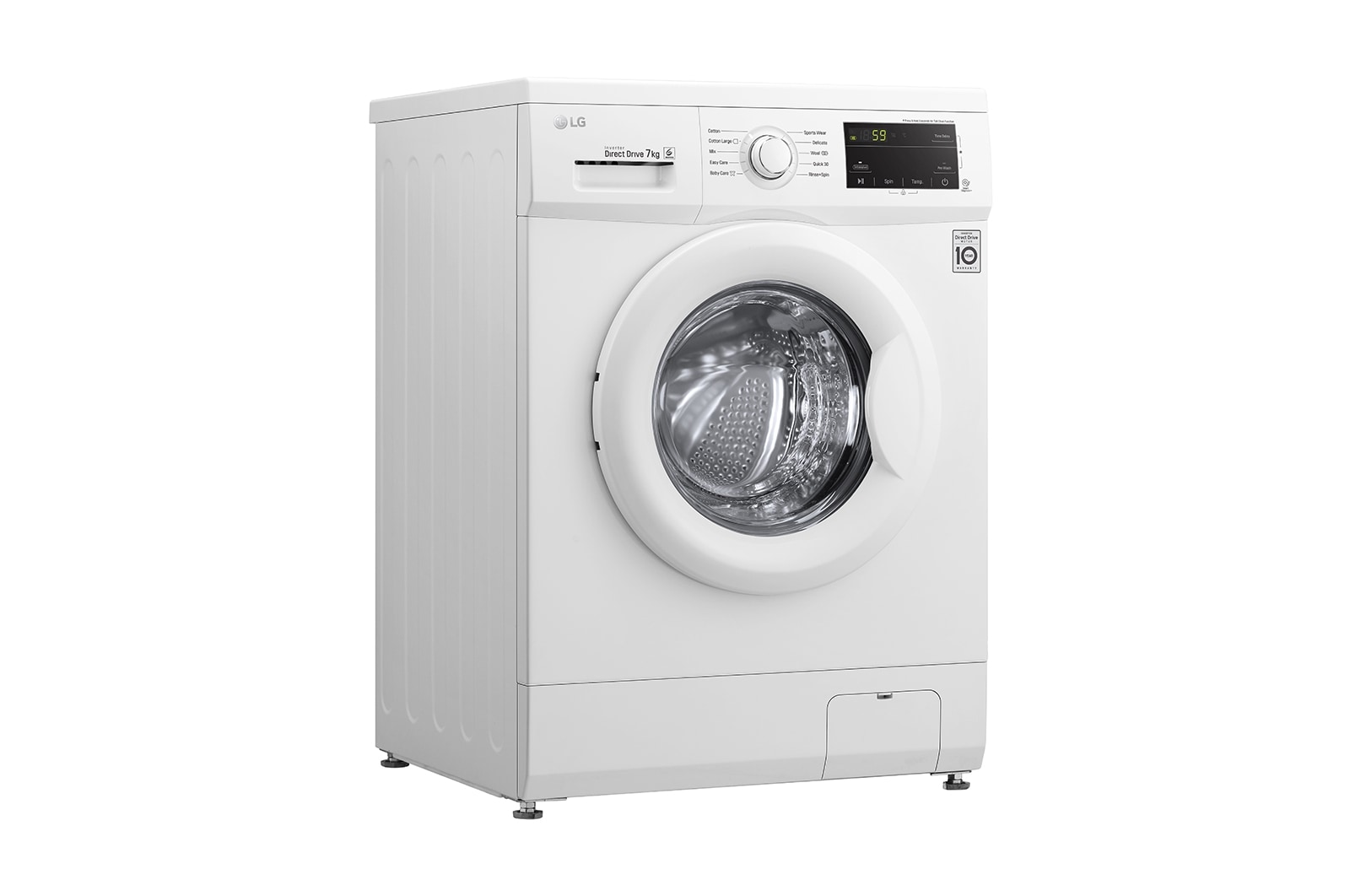 LG 7kg Front Loader Washing Machine, WD1207ND