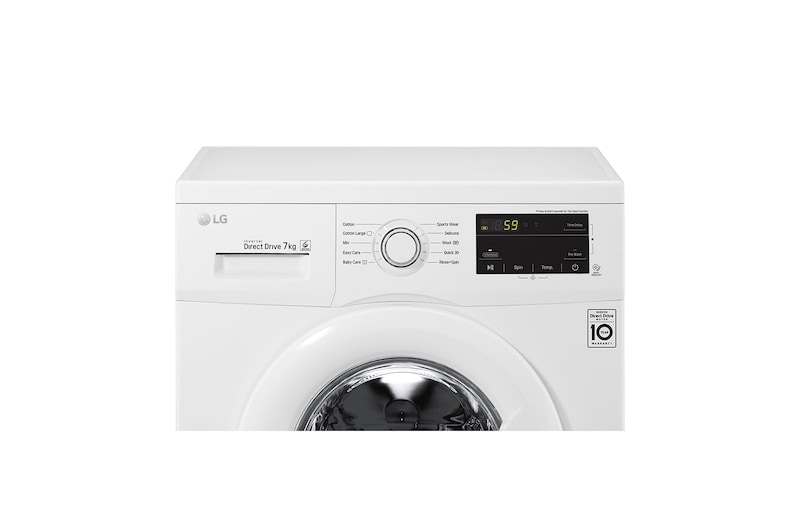 LG 7kg Front Loader Washing Machine, WD1207ND