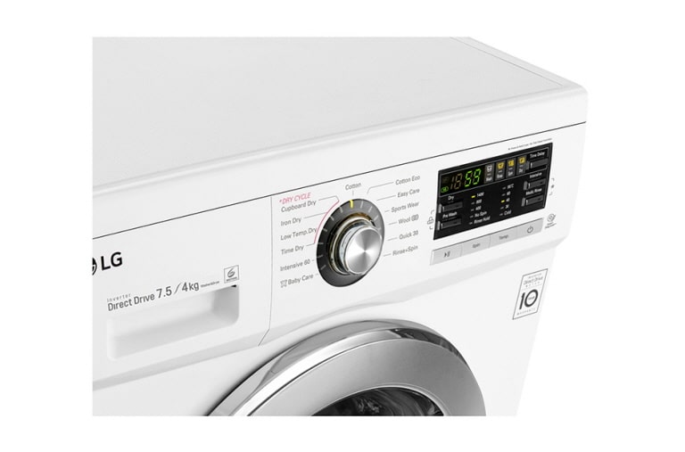 LG 7.5kg/4kg Front Load Washer Dryer Combo, WD1402CRD6