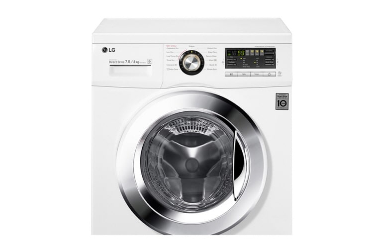 LG 7.5kg/4kg Front Load Washer Dryer Combo, WD1402CRD6