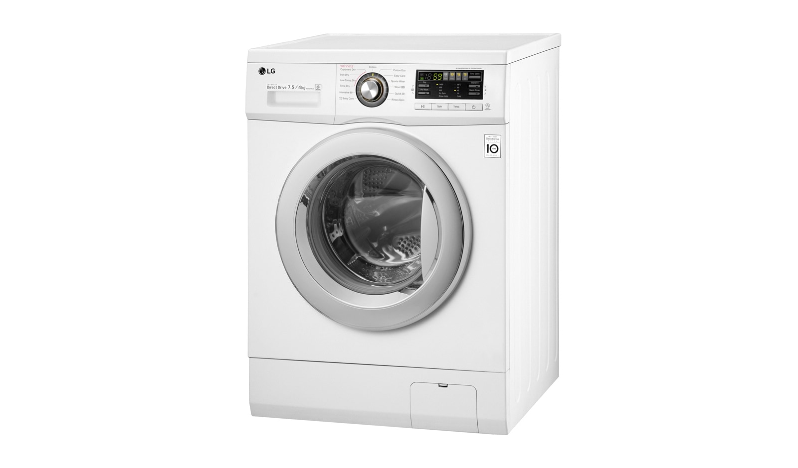 LG 7.5kg/4kg Front Load Washer Dryer Combo, WD1402CRD6