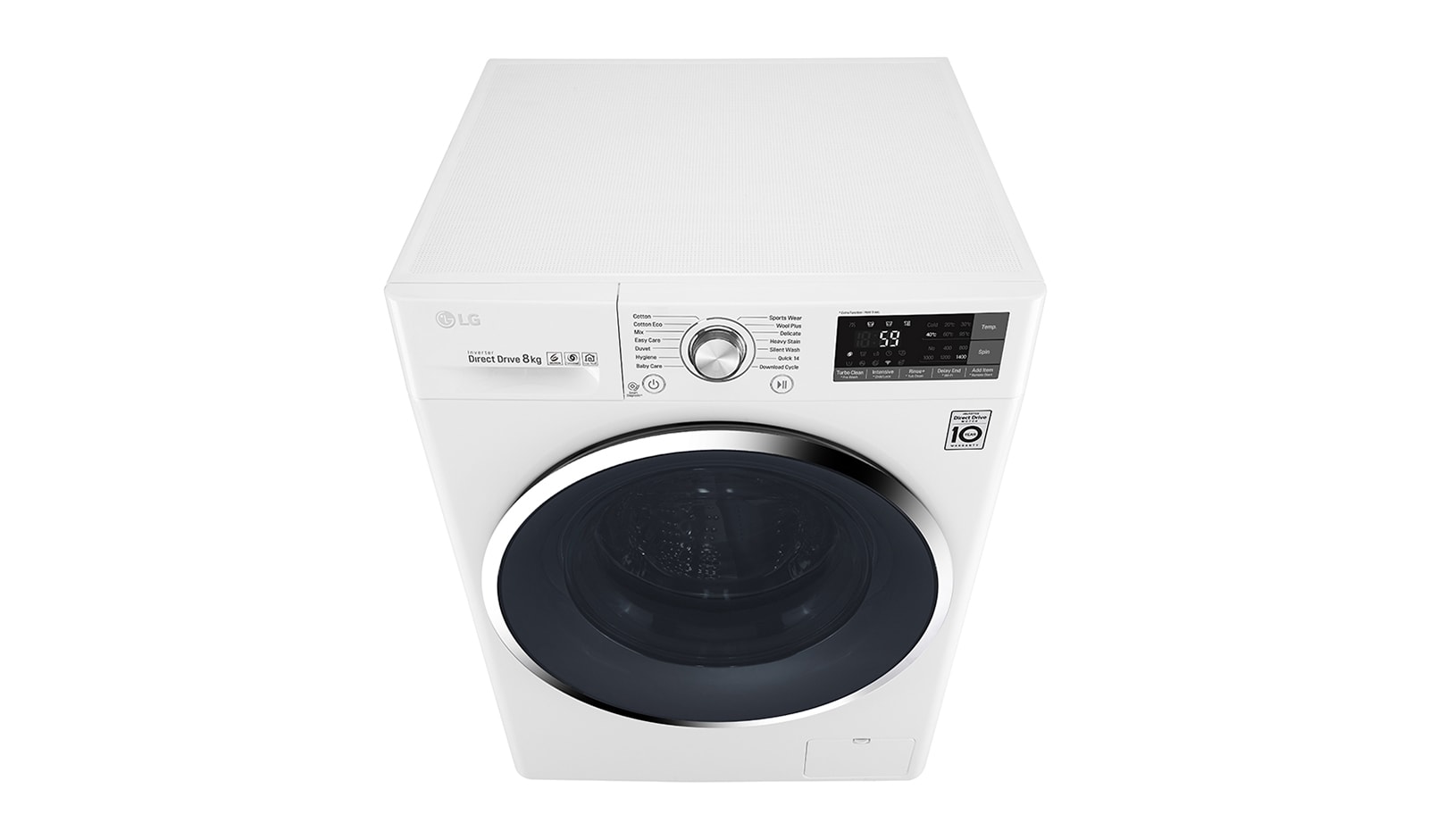 LG 8kg Front Load Washing Machine with Turbo Clean®, WD1408NCW