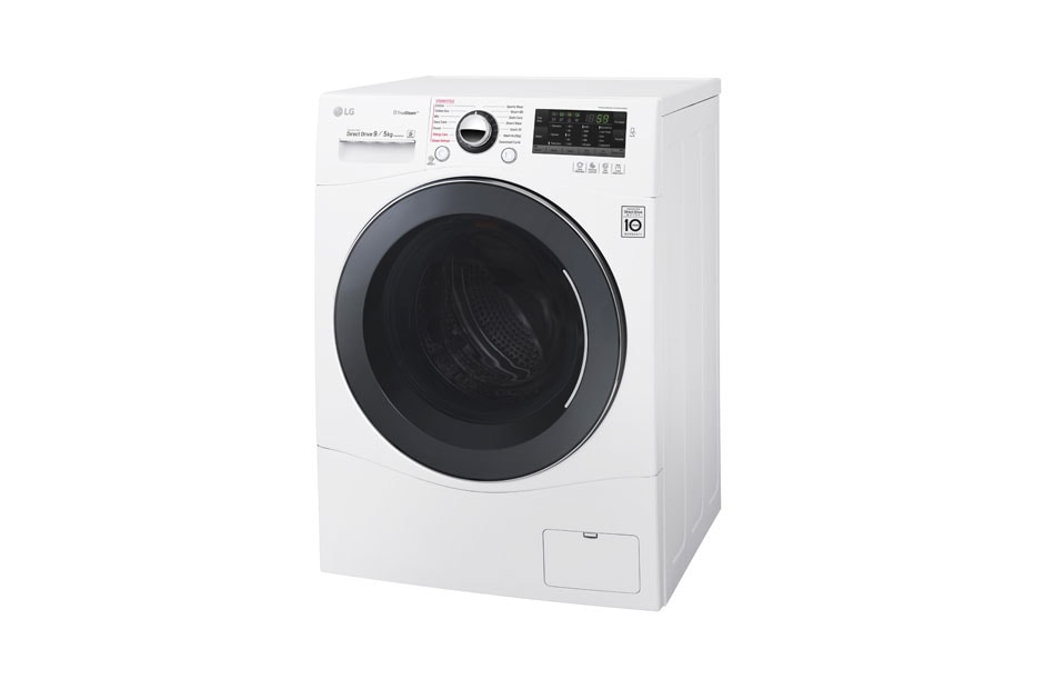 LG 9kg Front Load Washer & 5kg Dryer Combo with TrueSteam®, WD1409HPW