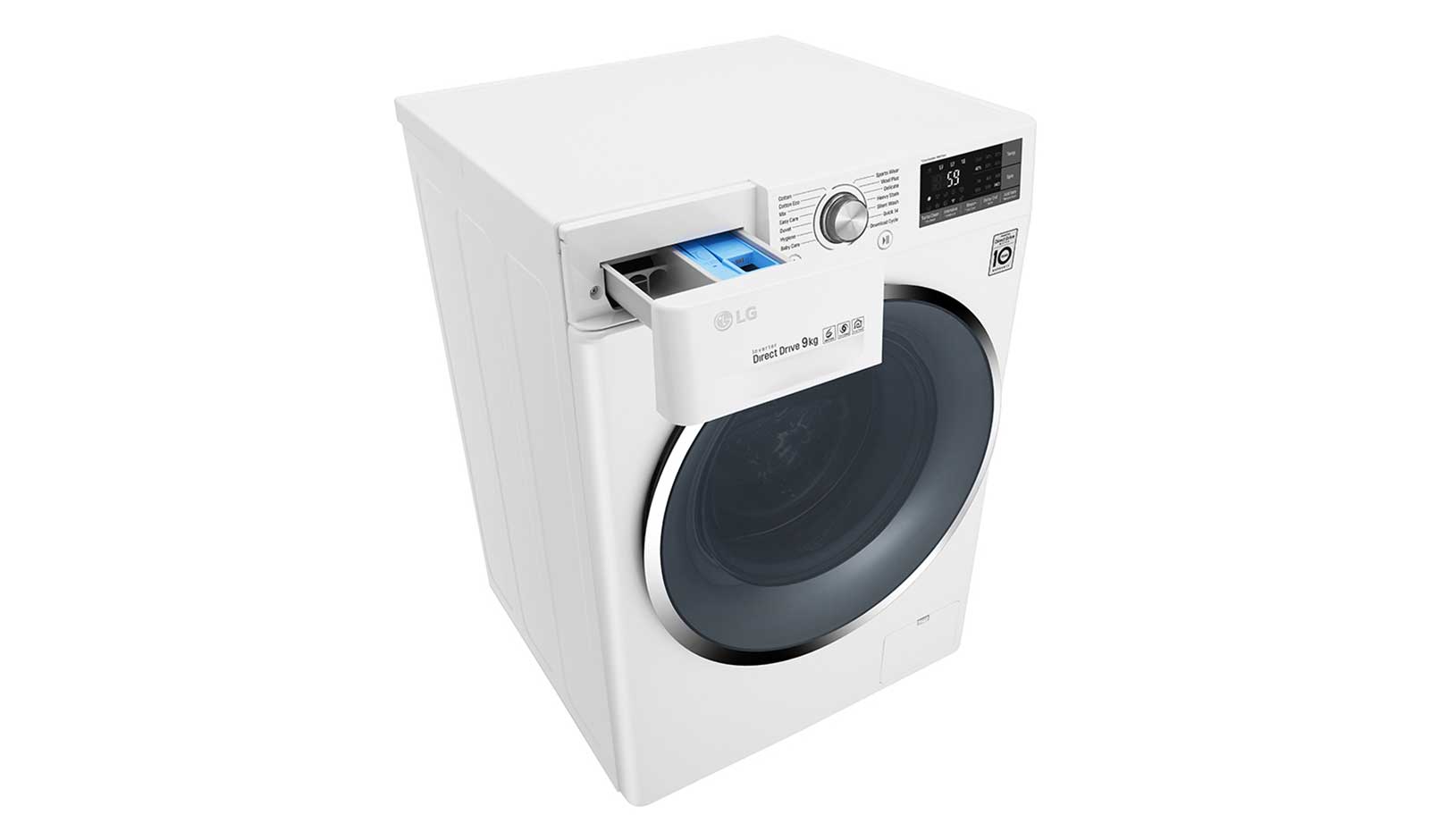 LG 9kg Front Loader Washing Machine with Turbo Clean®, WD1409NCW