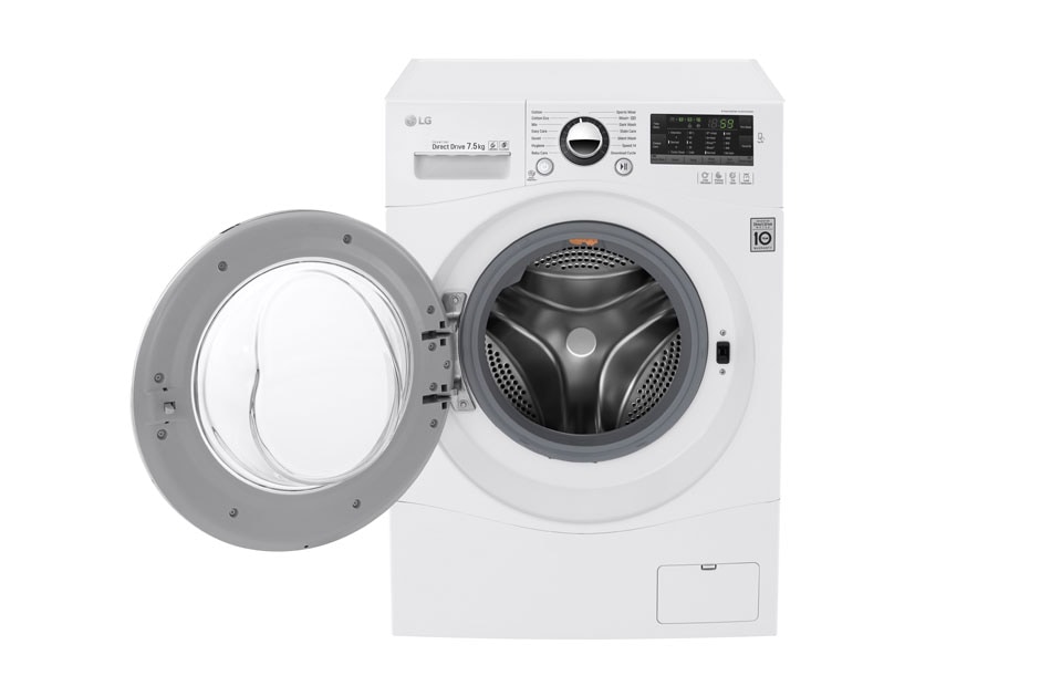 LG 7.5kg Front Loader Washing Machine with TurboClean® & 6 Motion Direct Drive, WD1475NPW