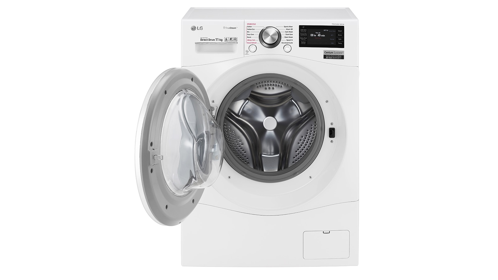 LG 11kg Centum™ Front Load Washer with Inverter Direct Drive Motor, WD1611SMW2