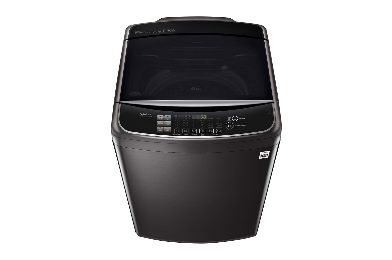 LG 10kg Top Load Washing Machine with TurboClean3D™, WTG1034BF